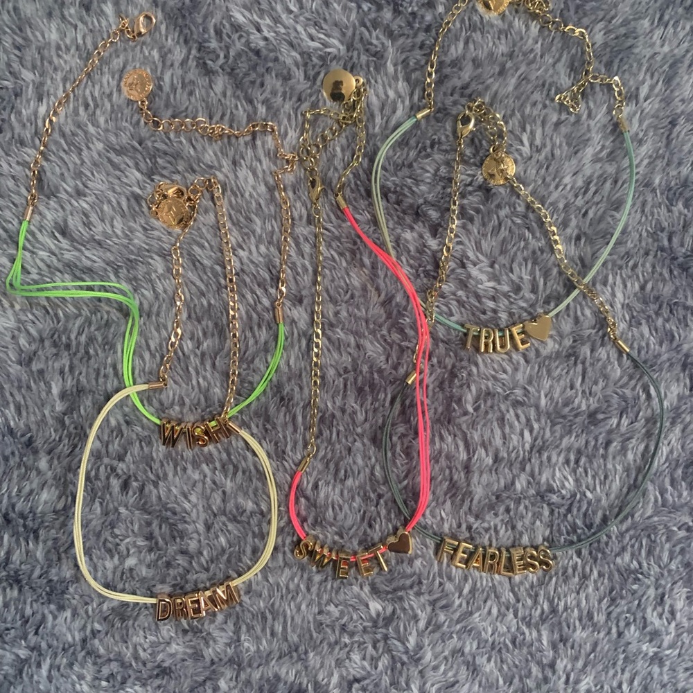 Vintage Y2K original BCBG Generation letter necklaces/bracelet bundle 💗💗💗